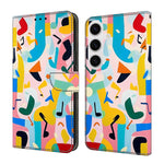 Custodia per telefono in ecopelle con effetto cristallo., For Galaxy S24 FE 5G