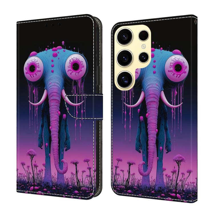 Custodia per telefono in ecopelle con effetto cristallo., For Galaxy S25 Ultra 5G