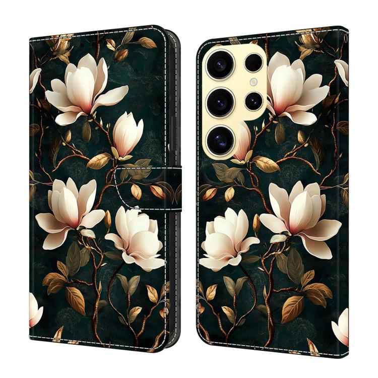 Custodia per telefono in ecopelle con effetto cristallo., For Galaxy S25 Ultra 5G