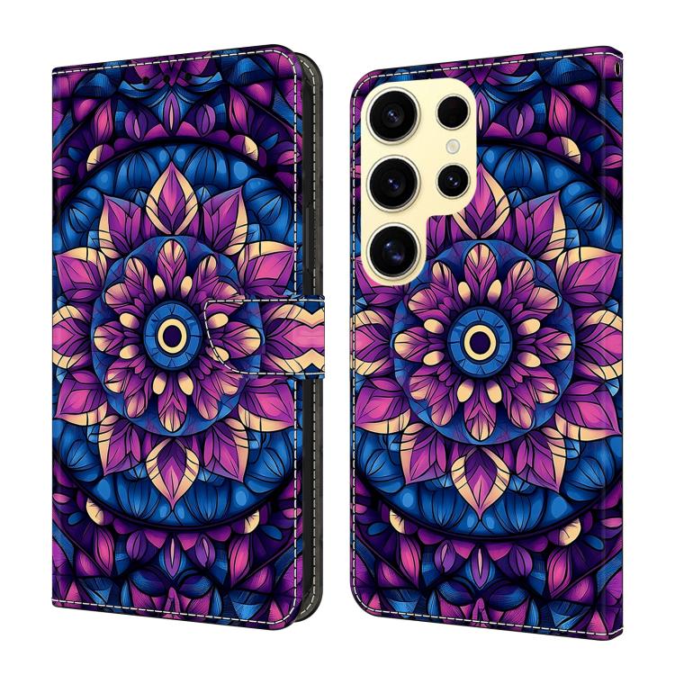 Custodia per telefono in ecopelle con effetto cristallo., For Galaxy S25 Ultra 5G
