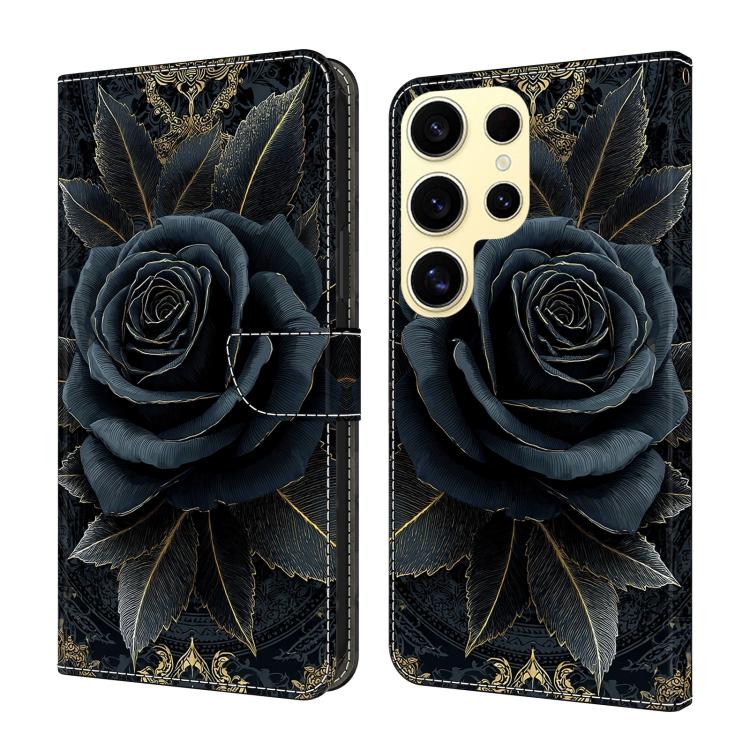 Custodia per telefono in ecopelle con effetto cristallo., For Galaxy S25 Ultra 5G