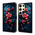 Custodia per telefono in ecopelle con effetto cristallo., For Galaxy S25 Ultra 5G