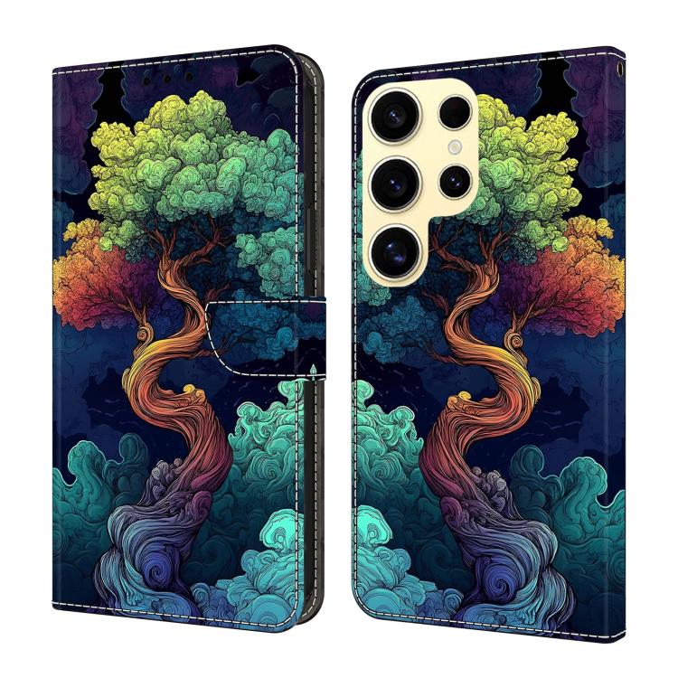Custodia per telefono in ecopelle con effetto cristallo., For Galaxy S25 Ultra 5G