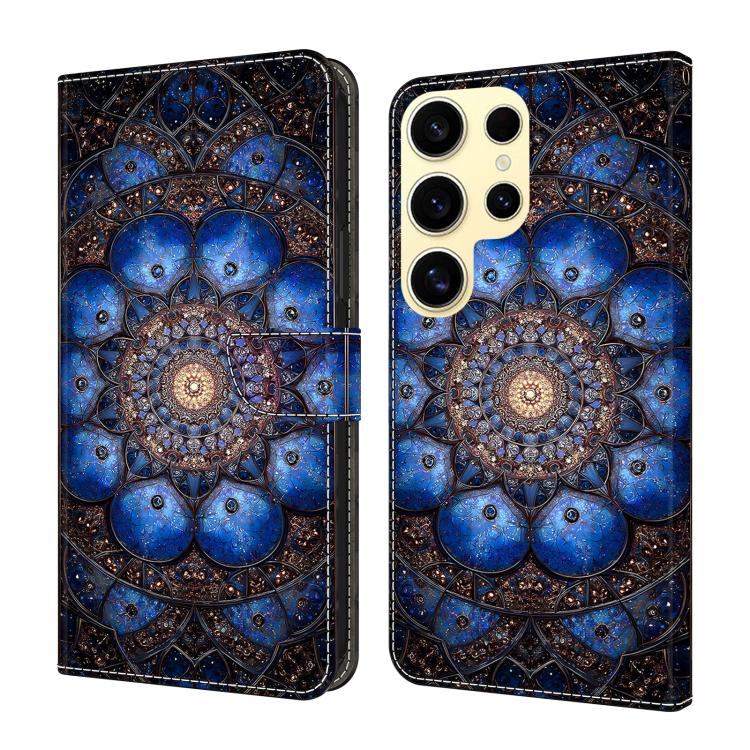 Custodia per telefono in ecopelle con effetto cristallo., For Galaxy S25 Ultra 5G