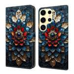 Custodia per telefono in ecopelle con effetto cristallo., For Galaxy S25 Ultra 5G