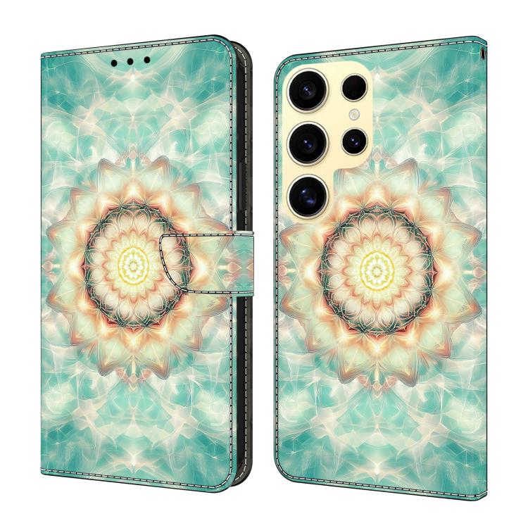 Custodia per telefono in ecopelle con effetto cristallo., For Galaxy S25 Ultra 5G