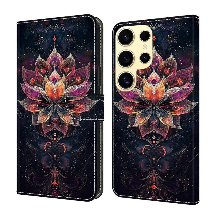 Custodia per telefono in ecopelle con effetto cristallo., For Galaxy S25 Ultra 5G