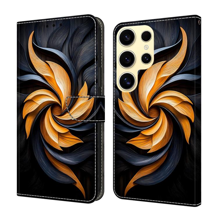 Custodia per telefono in ecopelle con effetto cristallo., For Galaxy S25 Ultra 5G