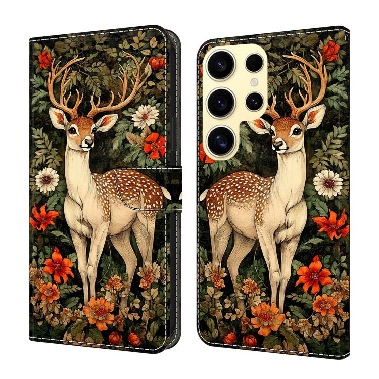 Custodia per telefono in ecopelle con effetto cristallo., For Galaxy S25 Ultra 5G