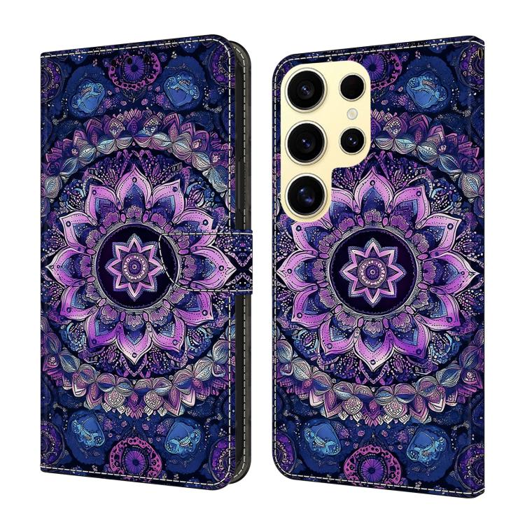 Custodia per telefono in ecopelle con effetto cristallo., For Galaxy S25 Ultra 5G