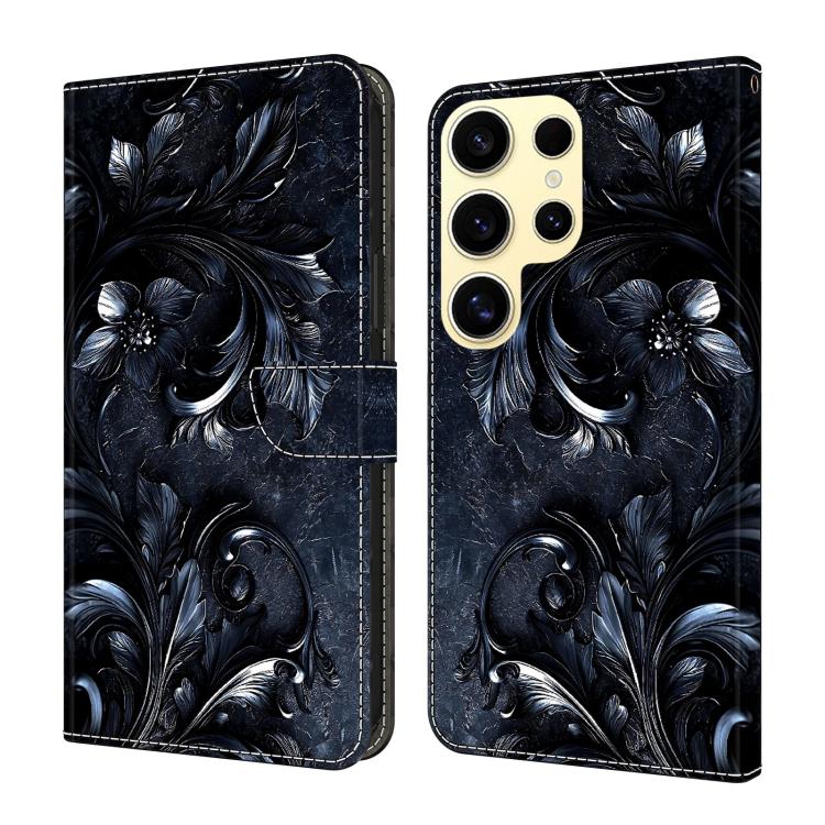 Custodia per telefono in ecopelle con effetto cristallo., For Galaxy S25 Ultra 5G