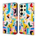 Custodia per telefono in ecopelle con effetto cristallo., For Galaxy S25 Ultra 5G