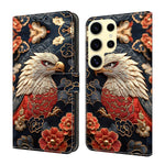 Custodia per telefono in ecopelle con effetto cristallo., For Galaxy S25 Ultra 5G