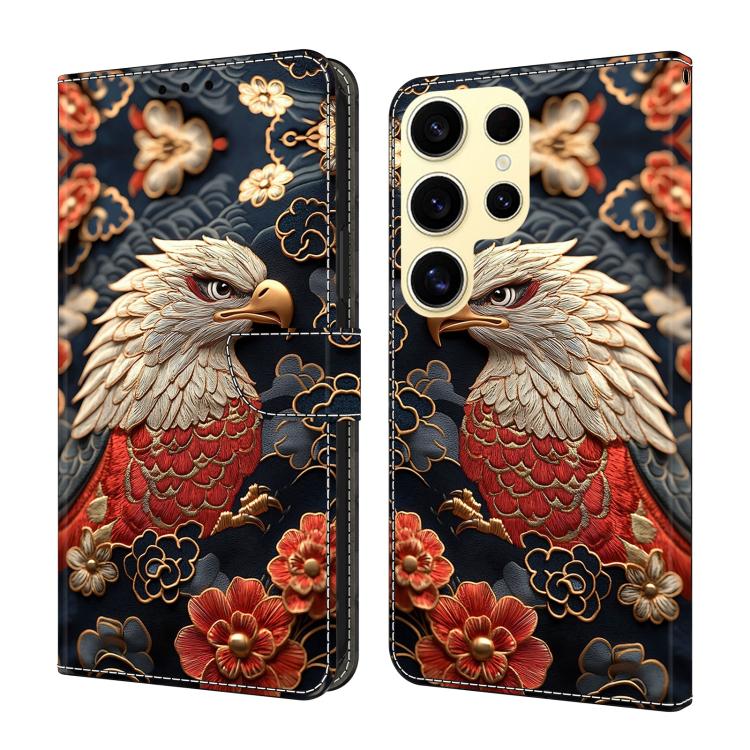 Custodia per telefono in ecopelle con effetto cristallo., For Galaxy S25 Ultra 5G