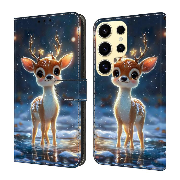 Custodia per telefono in ecopelle con effetto cristallo., For Galaxy S25 Ultra 5G