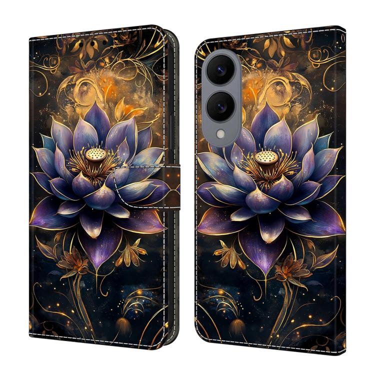 Custodia per telefono in ecopelle con effetto cristallo., For Galaxy S25 Edge 5G