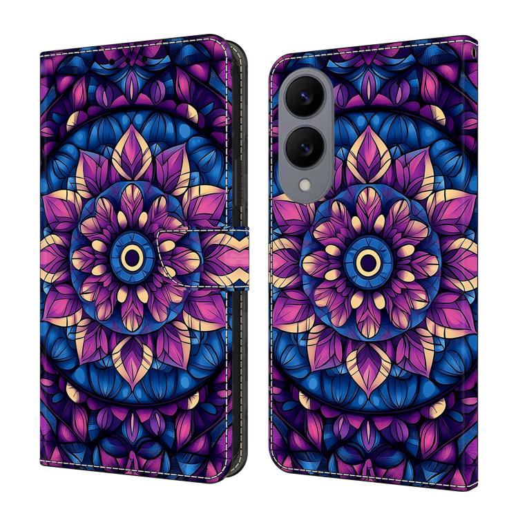 Custodia per telefono in ecopelle con effetto cristallo., For Galaxy S25 Edge 5G