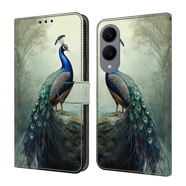 Custodia per telefono in ecopelle con effetto cristallo., For Galaxy S25 Edge 5G