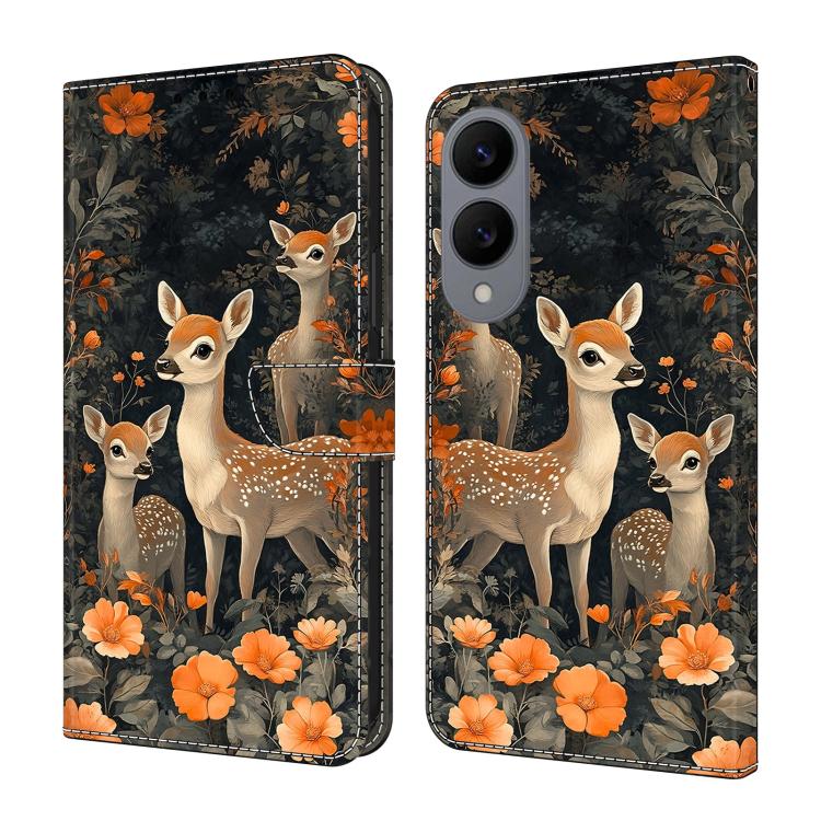 Custodia per telefono in ecopelle con effetto cristallo., For Galaxy S25 Edge 5G