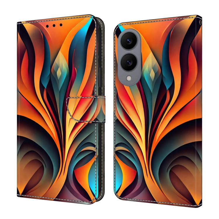Custodia per telefono in ecopelle con effetto cristallo., For Galaxy S25 Edge 5G