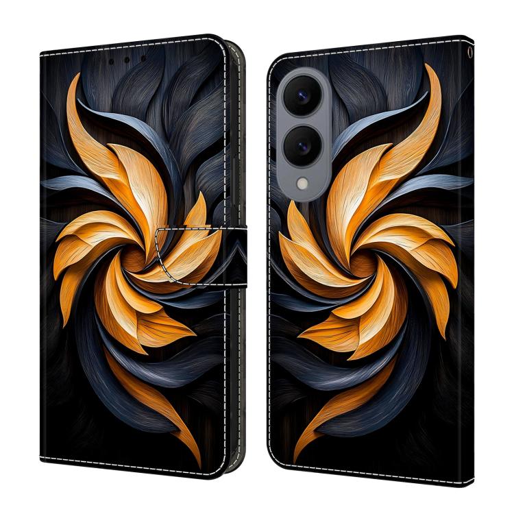Custodia per telefono in ecopelle con effetto cristallo., For Galaxy S25 Edge 5G