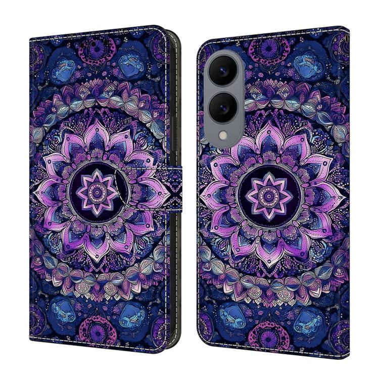 Custodia per telefono in ecopelle con effetto cristallo., For Galaxy S25 Edge 5G