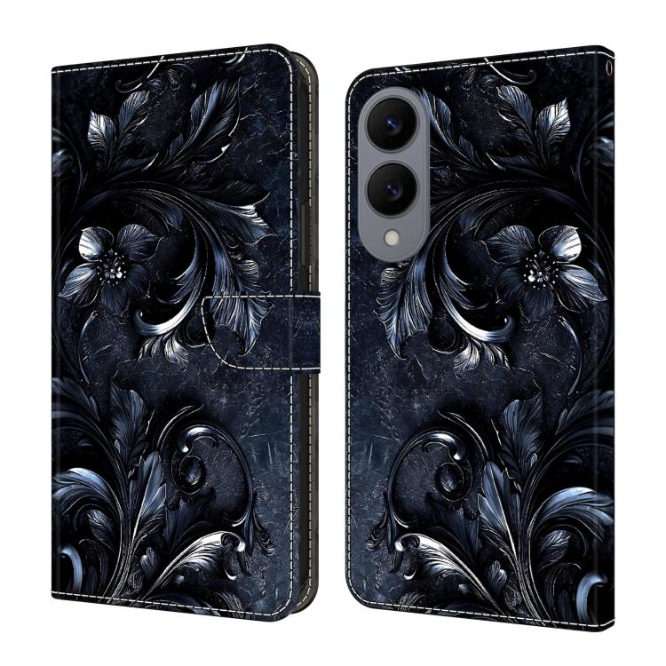 Custodia per telefono in ecopelle con effetto cristallo., For Galaxy S25 Edge 5G