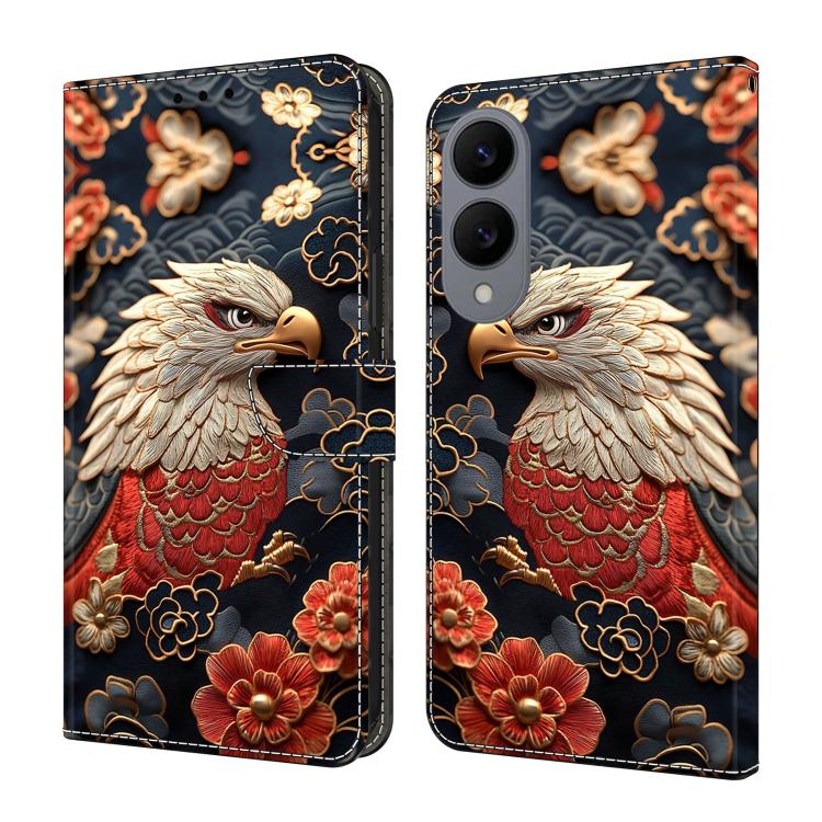 Custodia per telefono in ecopelle con effetto cristallo., For Galaxy S25 Edge 5G