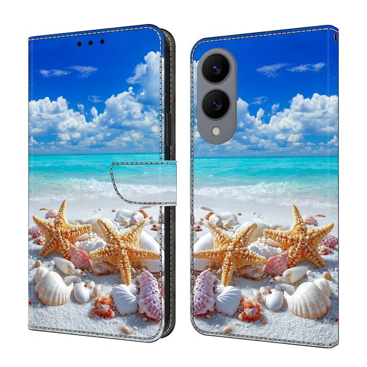 Custodia per telefono in ecopelle con effetto cristallo., For Galaxy S25 Edge 5G