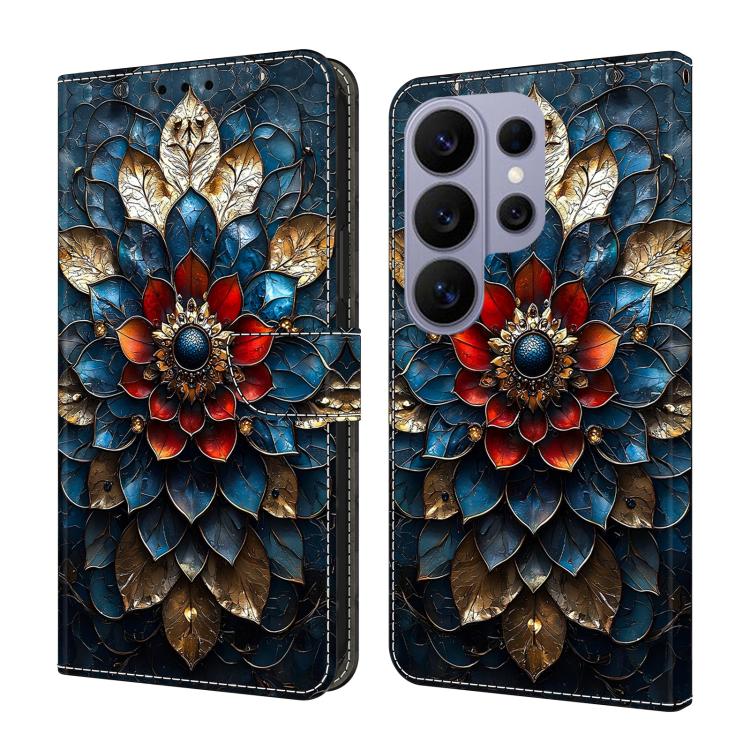 Custodia per telefono in ecopelle con effetto cristallo., For Galaxy S26 Ultra 5G