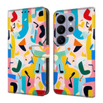 Custodia per telefono in ecopelle con effetto cristallo., For Galaxy S26 Ultra 5G
