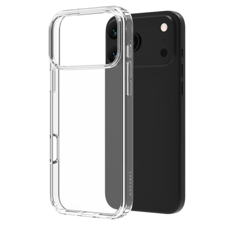 Custodia per telefono antiurto LeReach TOC Clear Series a doppio composito in TPU + acrilico., For iPhone 17 Pro Max, For iPhone 17 Pro, For iPhone 17, For iPhone Air