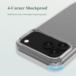 Custodia per telefono antiurto LeReach TOC Clear Series a doppio composito in TPU + acrilico., For iPhone 17 Pro Max, For iPhone 17 Pro, For iPhone 17, For iPhone Air