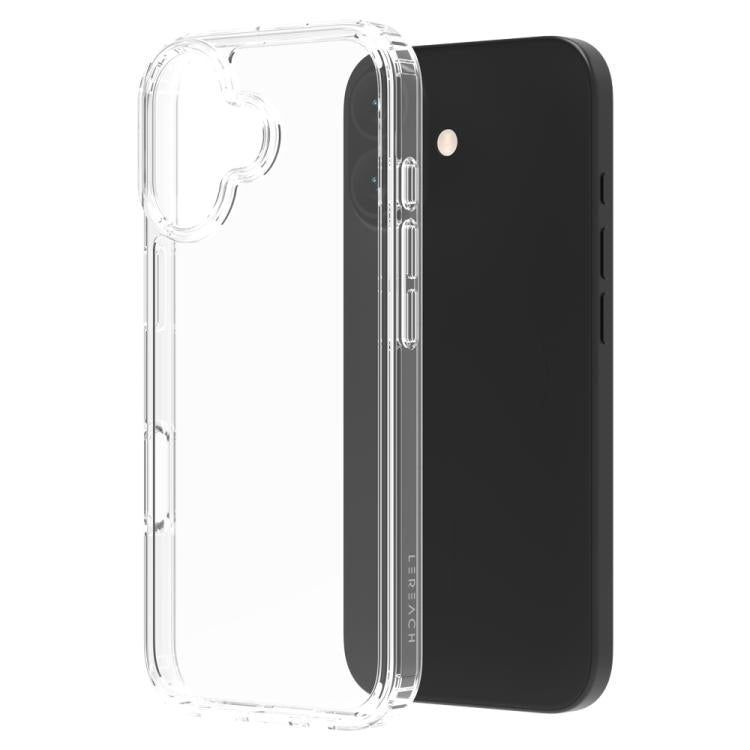 Custodia per telefono antiurto LeReach TOC Clear Series a doppio composito in TPU + acrilico., For iPhone 17 Pro Max, For iPhone 17 Pro, For iPhone 17, For iPhone Air