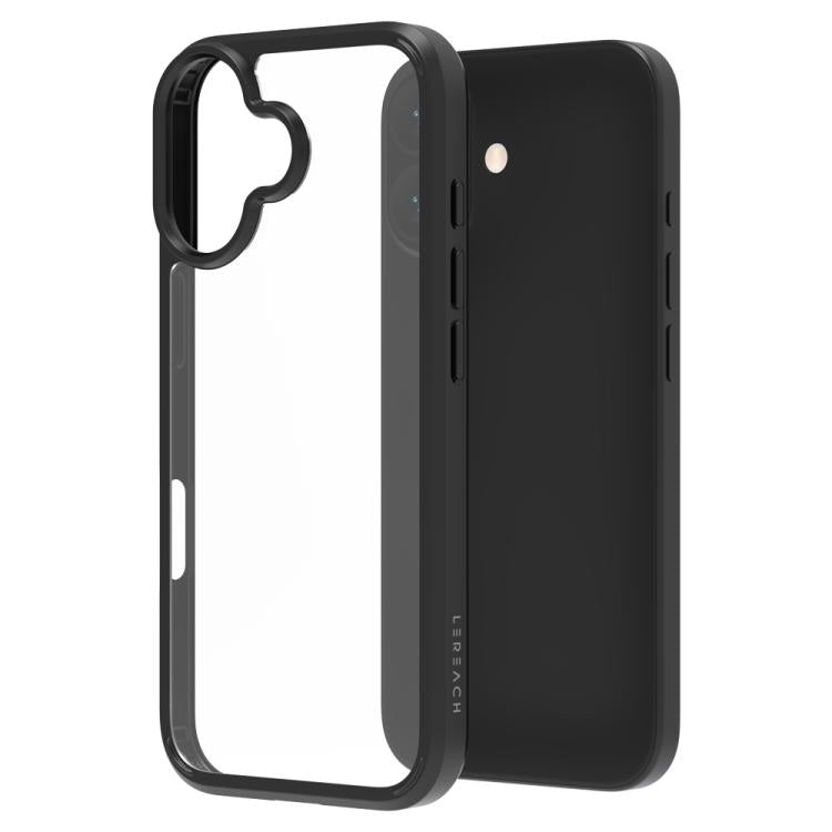 Custodia per telefono antiurto LeReach TOC Clear Series a doppio composito in TPU + acrilico., For iPhone 17 Pro Max, For iPhone 17 Pro, For iPhone 17, For iPhone Air