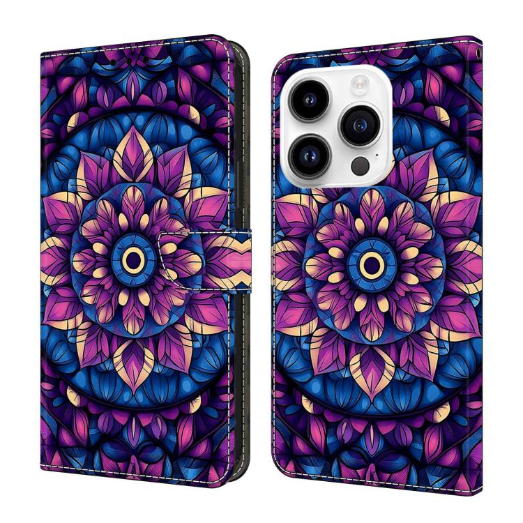 Custodia portafoglio in ecopelle effetto cristallo per iPhone 15