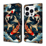 Custodia portafoglio in ecopelle effetto cristallo per iPhone 15