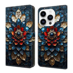 Custodia portafoglio in ecopelle effetto cristallo per iPhone 15
