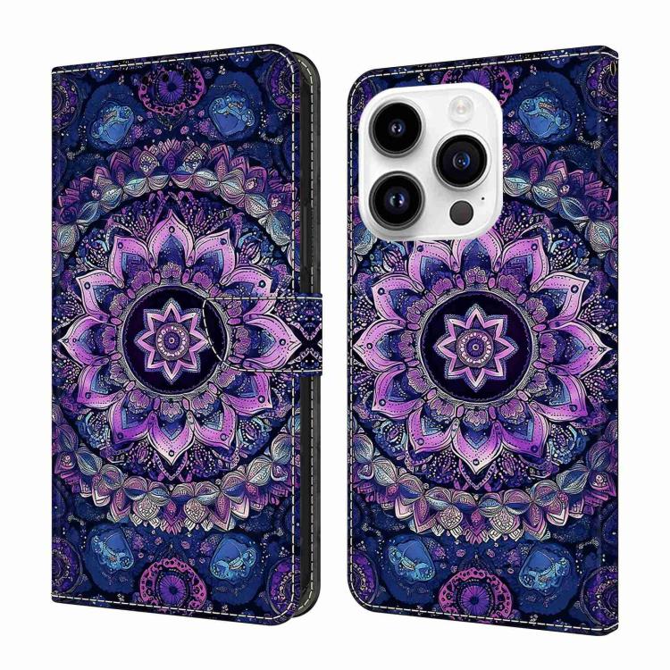 Custodia portafoglio in ecopelle effetto cristallo per iPhone 15