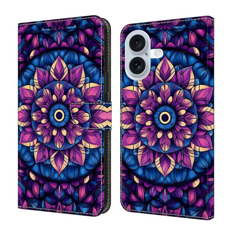 Custodia portafoglio in ecopelle effetto cristallo per iPhone 17