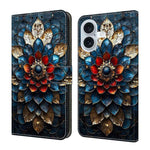 Custodia portafoglio in ecopelle effetto cristallo per iPhone 17