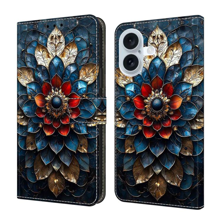 Custodia portafoglio in ecopelle effetto cristallo per iPhone 17