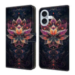 Custodia portafoglio in ecopelle effetto cristallo per iPhone 17