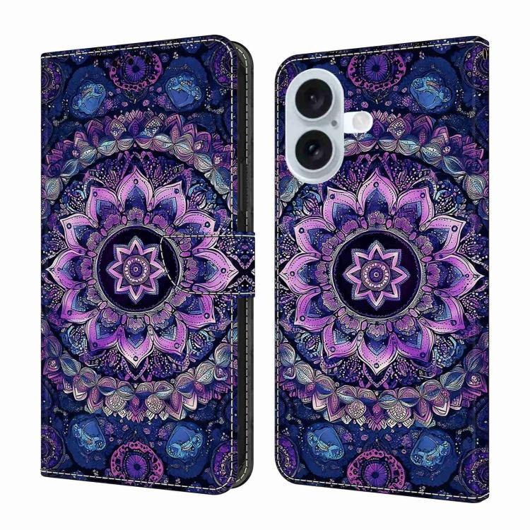 Custodia portafoglio in ecopelle effetto cristallo per iPhone 17