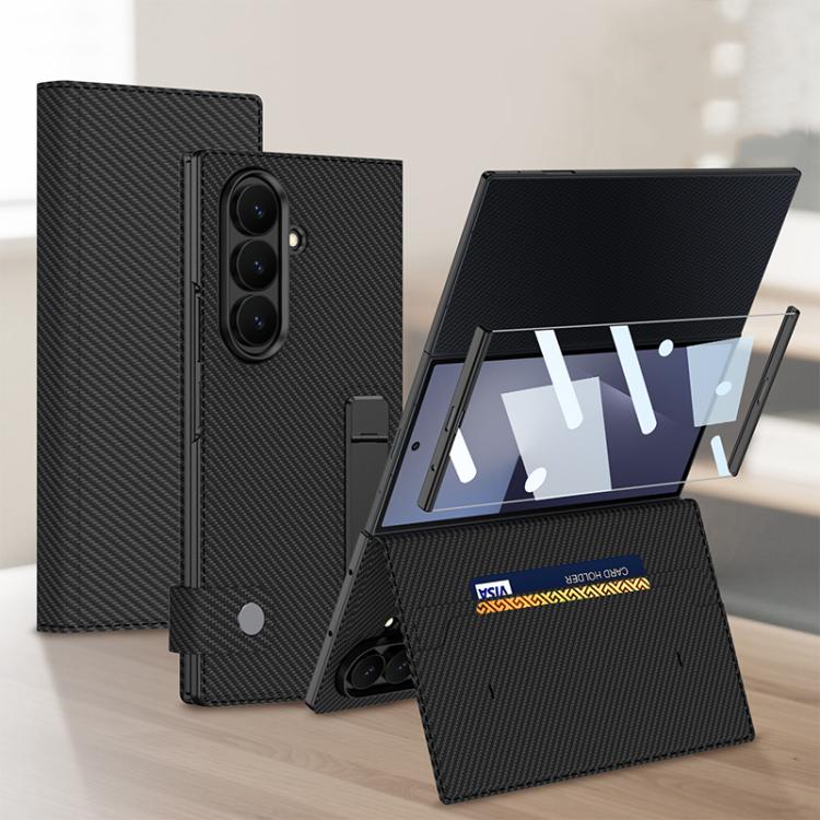 Custodia a libro GKK integrata con supporto a fessura per telefono, For Galaxy Z TriFold
