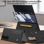 Custodia a libro GKK integrata con supporto a fessura per telefono, For Galaxy Z TriFold