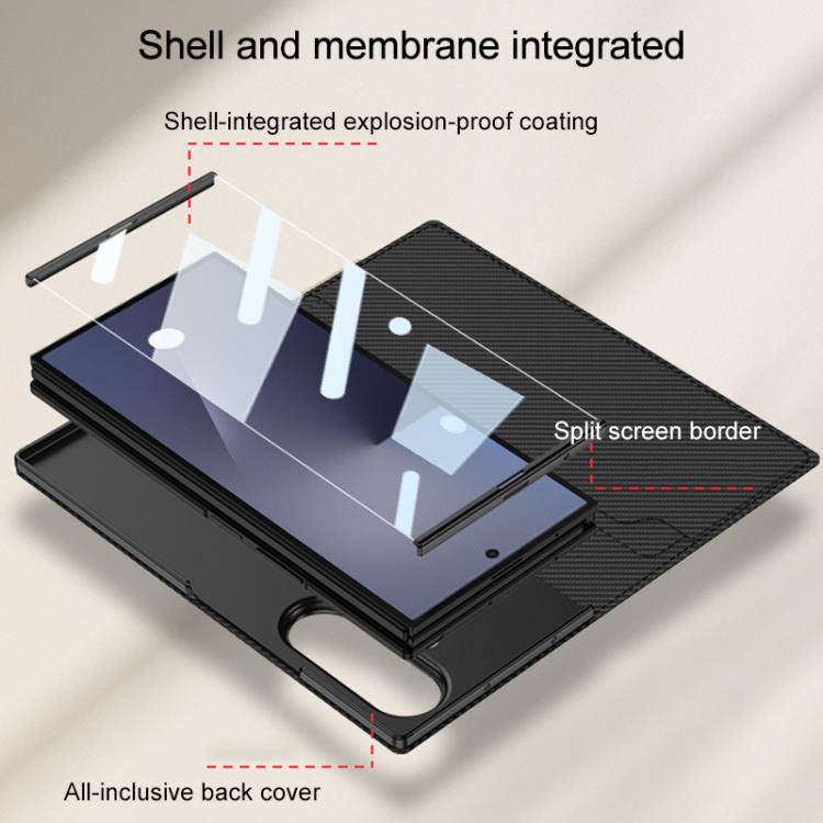 Custodia a libro GKK integrata con supporto a fessura per telefono, For Galaxy Z TriFold