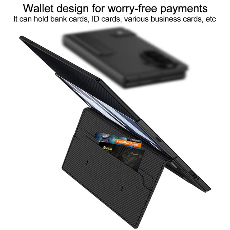 Custodia a libro GKK integrata con supporto a fessura per telefono, For Galaxy Z TriFold