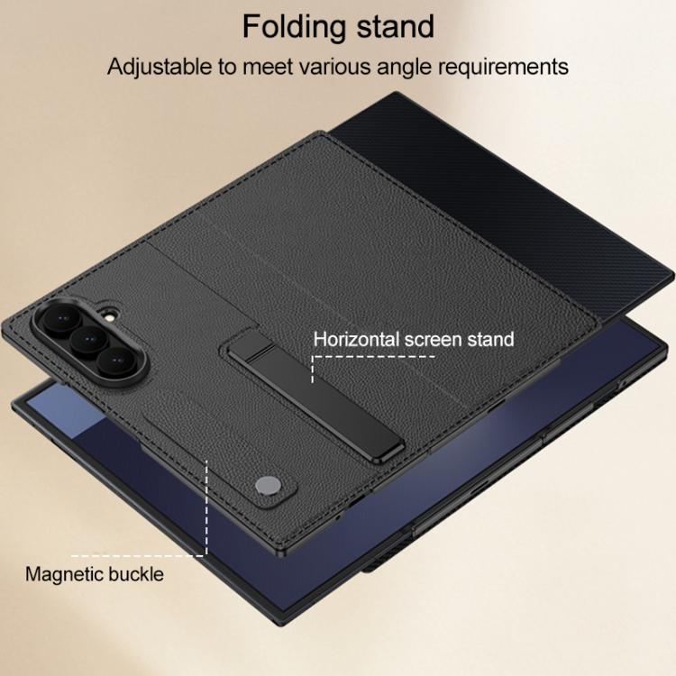 Custodia a libro GKK integrata con supporto a fessura per telefono, For Galaxy Z TriFold