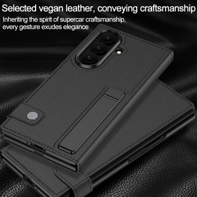 Custodia a libro GKK integrata con supporto a fessura per telefono, For Galaxy Z TriFold